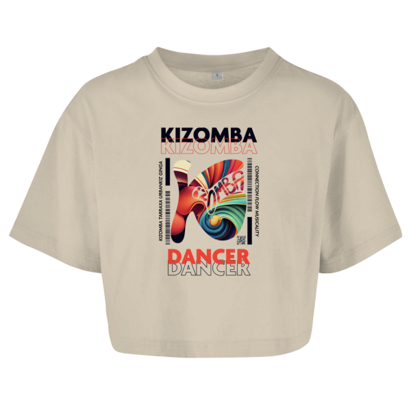 Latin Flow Kizomba Dancer Oversize Crop Top Damen