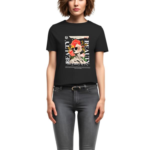 Urban Style Beauty Tee Rundhals Damen